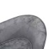 Sofá para perro felpa gris 68x38x38