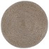 Puf hecho a mano gris claro 45x30 cm