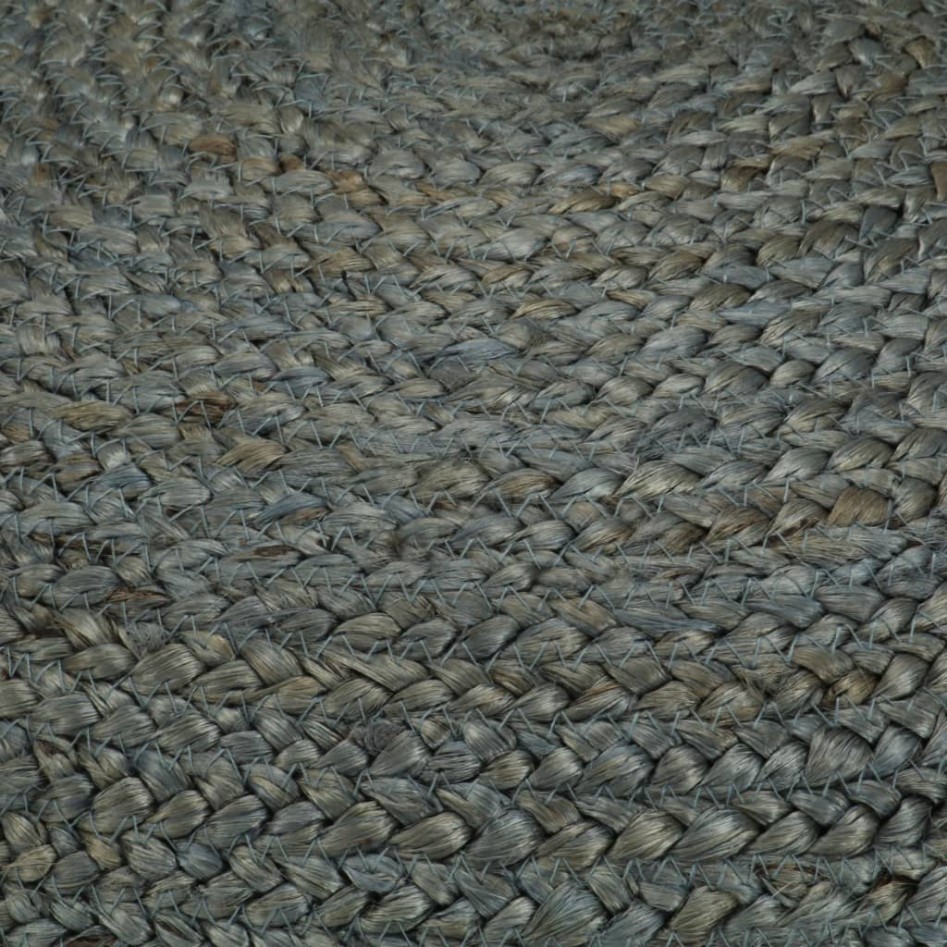 Puf tejido a mano verde oliva 45x30 cm