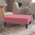 Reposapiés de terciopelo rosa 78x56x32