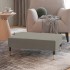 Taburete de terciopelo gris claro 78x56x32