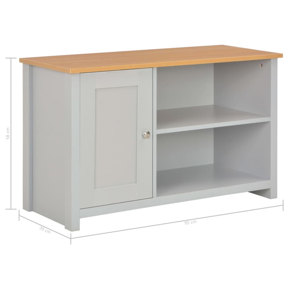Mueble para el televisor gris 95x39x58