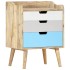 Mesita de noche de madera maciza de mango 47x35x63