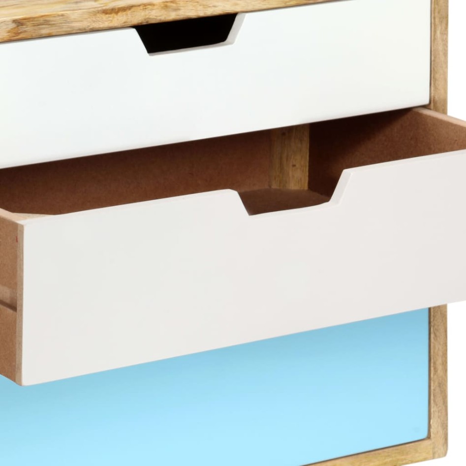 Mesita de noche de madera maciza de mango 47x35x63