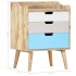 Mesita de noche de madera maciza de mango 47x35x63
