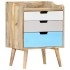 Mesita de noche de madera maciza de mango 47x35x63