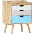 Mesita de noche de madera maciza de mango 47x35x63