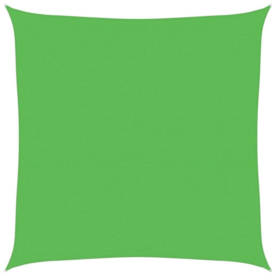 Toldo de vela HDPE verde claro 160 g/m² 6x6