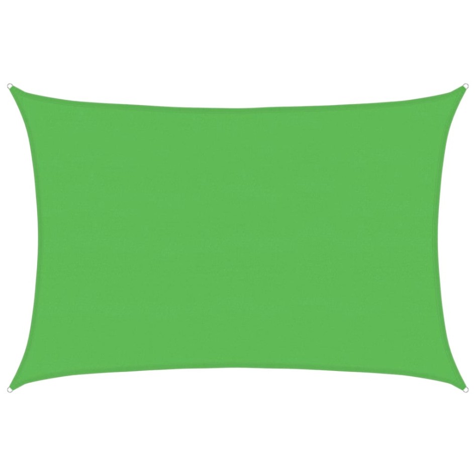 Toldo de vela HDPE verde claro 160 g/m² 5x7