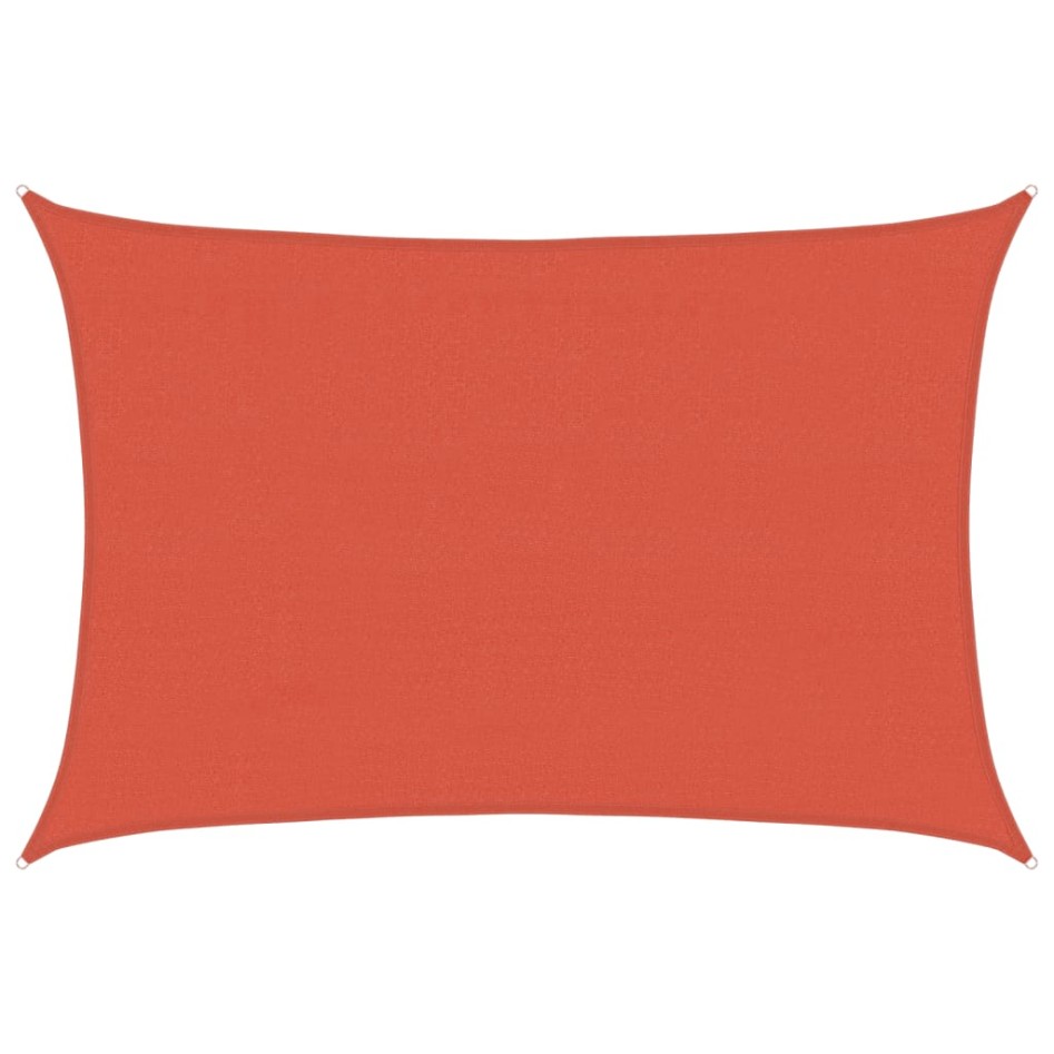 Toldo de vela terracota HDPE 160 g/m² 4x6