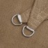 Toldo de vela HDPE gris taupe 160 g/m² 4x7