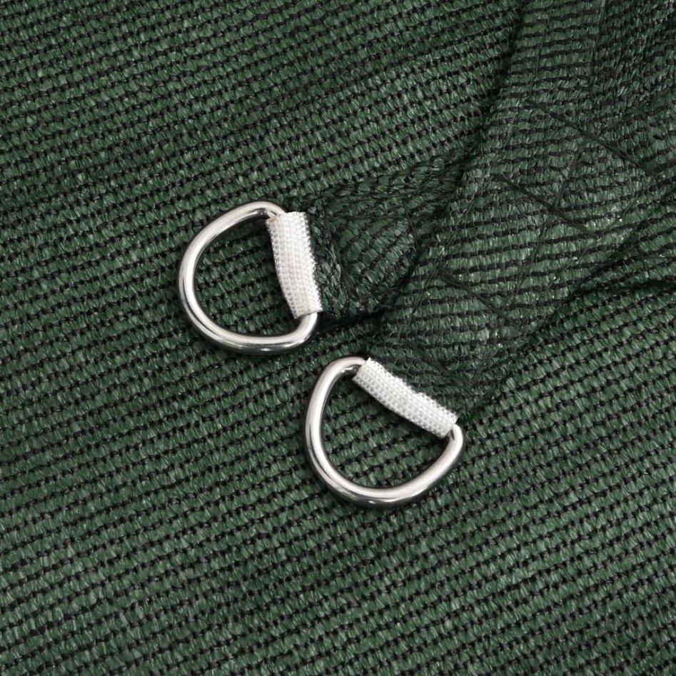 Toldo de vela HDPE verde oscuro 160 g/m² 5x7