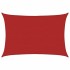Toldo de vela rojo HDPE 160 g/m² 5x7