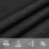 Toldo de vela HDPE negro 160 g/m² 4x7
