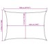 Toldo de vela negro HDPE 160 g/m² 5x7