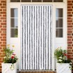 Cortina mosquitera chenilla gris y blanco 118x220 cm