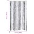 Cortina mosquitera chenilla gris y blanco 118x220