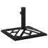 Base de sombrilla de hierro fundido negro 44x44x31