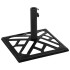 Base de sombrilla de hierro fundido negro 44x44x31