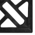 Base de sombrilla de hierro fundido negro 44x44x31