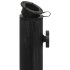 Base de sombrilla de hierro fundido negro 44x44x31