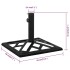 Base de sombrilla de hierro fundido negro 44x44x31