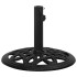 Base de sombrilla de hierro fundido negro 44x44x32