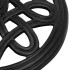 Base de sombrilla de hierro fundido negro 44x44x32