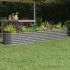Jardinera arriate acero recubrimiento polvo gris 260x40x36