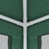 Carpa para fiestas con 4 paredes de malla HDPE verde 2,5x2,5