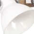 Lámpara de pared industrial blanca 45x25 cm