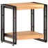Mesa auxiliar de madera maciza de acacia 40x30x40
