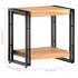 Mesa auxiliar de madera maciza de acacia 40x30x40
