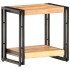 Mesa auxiliar de madera maciza de acacia 40x30x40