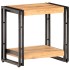 Mesa auxiliar de madera maciza de acacia 40x30x40
