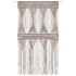 Cortina de macramé algodón gris taupé 140x240