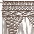 Cortina de macramé algodón gris taupé 140x240