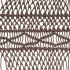 Cortina de macramé algodón gris taupé 140x240