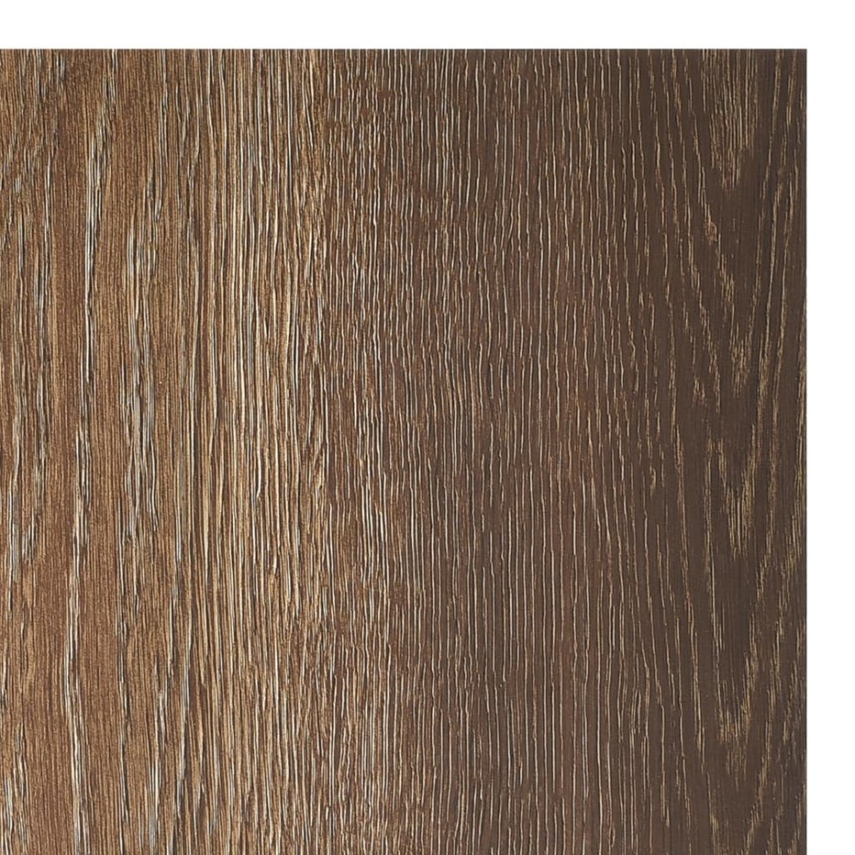 Lamas para suelo autoadhesivas 55 uds PVC marrón 5,11