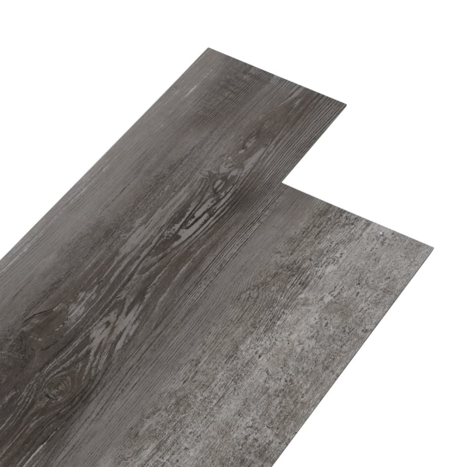 Lamas para suelo autoadhesivas PVC madera a rayas 5,21 m² 2