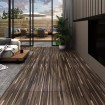 Lamas para suelo autoadhesivas PVC marrón a rayas 5,21 m² 2 mm