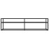 Mueble de TV vidrio templado color mármol negro 160x40x40,5