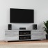 Mueble de TV madera contrachapada gris Sonoma 140x40,5x35