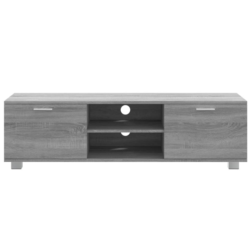 Mueble de TV madera contrachapada gris Sonoma 140x40,5x35