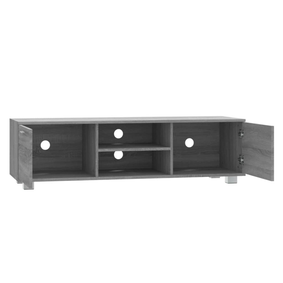 Mueble de TV madera contrachapada gris Sonoma 140x40,5x35