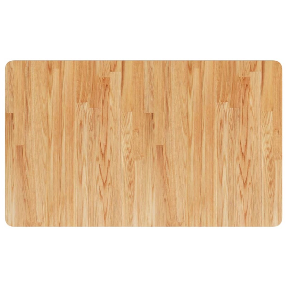 Encimera baño madera maciza tratada marrón claro 100x60x2,5