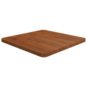 Tablero de mesa cuadrada madera roble marrón oscuro