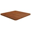 Tablero de mesa cuadrada madera roble marrón oscuro 50x50x2,5cm