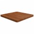 Tablero de mesa cuadrada madera roble marrón oscuro 60x60x4