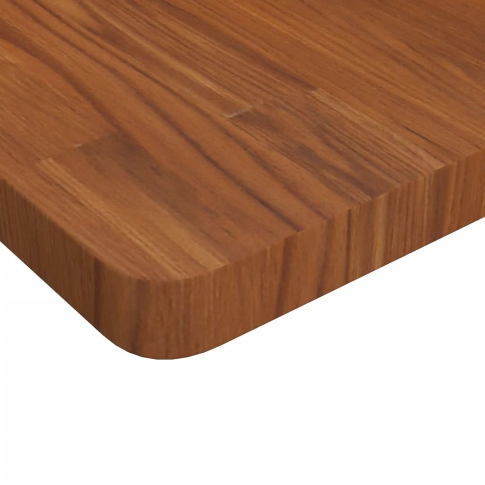 Tablero de mesa cuadrada madera roble marrón oscuro 60x60x4